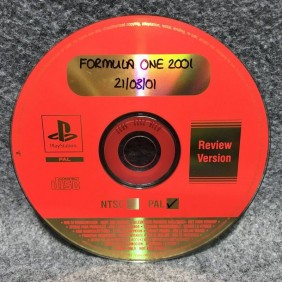 FORMULA ONE 2001 REVIEW COPY SONY PLAYSTATION PS1