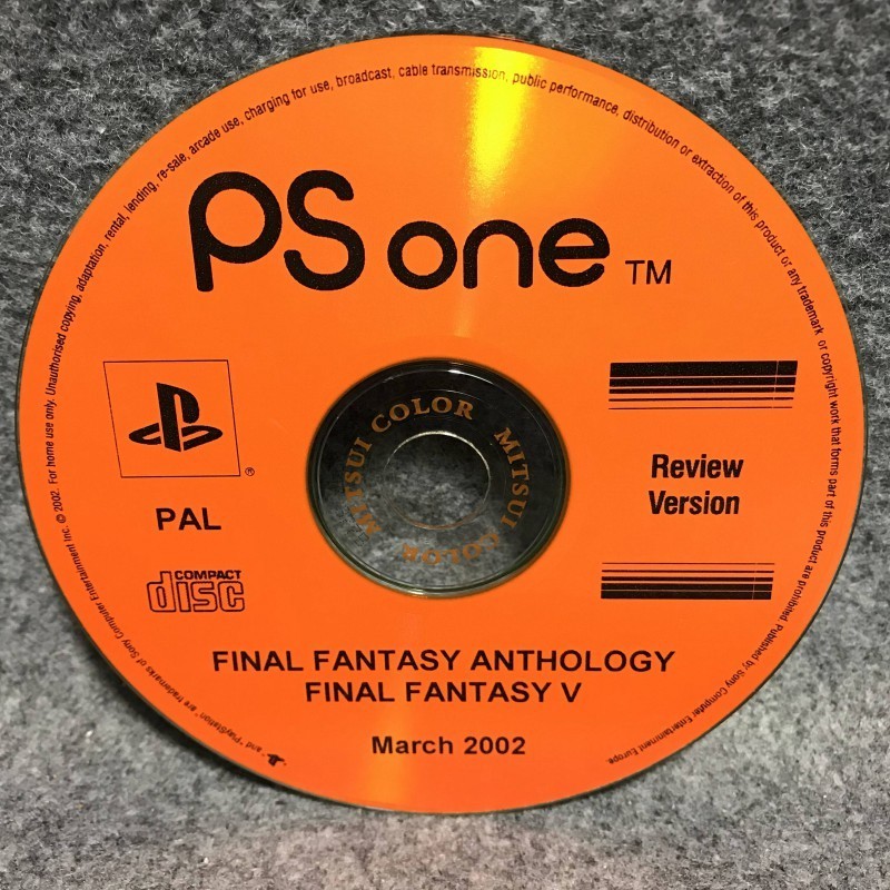 FINAL FANTASY ANTHOLOGY FINAL FANTASY IV FINAL FANTASY V REVIEW COPY SONY PLAYSTATION PS1