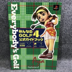 MINNA NO GOLF 4 OFFICIAL GUIDE BOOK JAP SONY PLAYSTATION 2 PS2