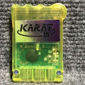 MEMORY CARD COMPATIBLE KARAT 15 AMARILLO TRANSPARENTE SONY PLAYSTATION PS1