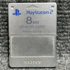 MEMORY CARD OFICIAL SILVER 8MB SONY PLAYSTATION 2 PS2 PLATA