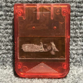 MEMORY CARD COMPATIBLE GUILLEMOT ROJO TRANSPARENTE 1MB SONY PLAYSTATION PS1