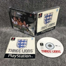 THREE LIONS THE OFFICIAL ENGLAND TEAM GAME SONY PLAYSTATION PS1