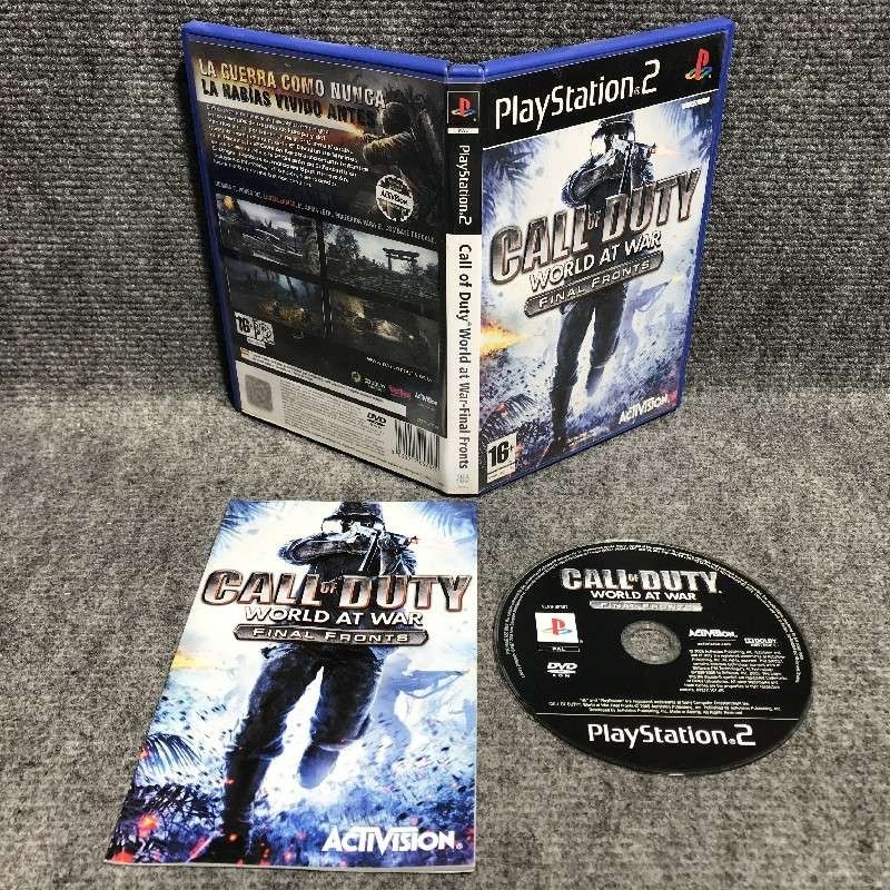 CALL OF DUTY WORLD AT WAR FINAL FRONTS SONY PLAYSTATION PS2