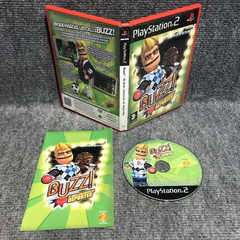 BUZZ EL GRAN CONCURSO DE DEPORTES SONY PLAYSTATION 2 PS2