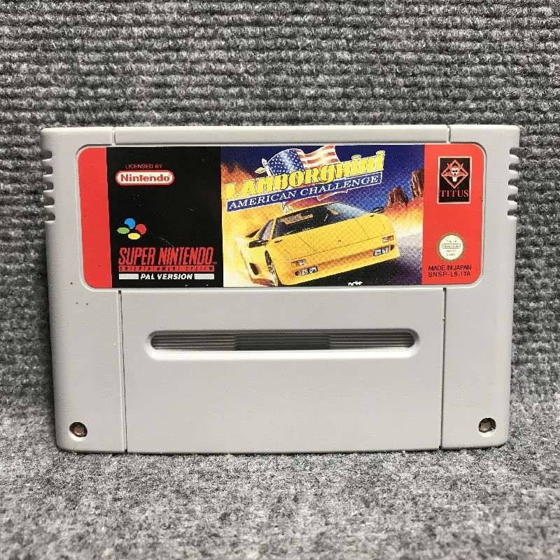 LAMBORGHINI AMERICAN CHALLENGE SUPER NINTENDO SNES