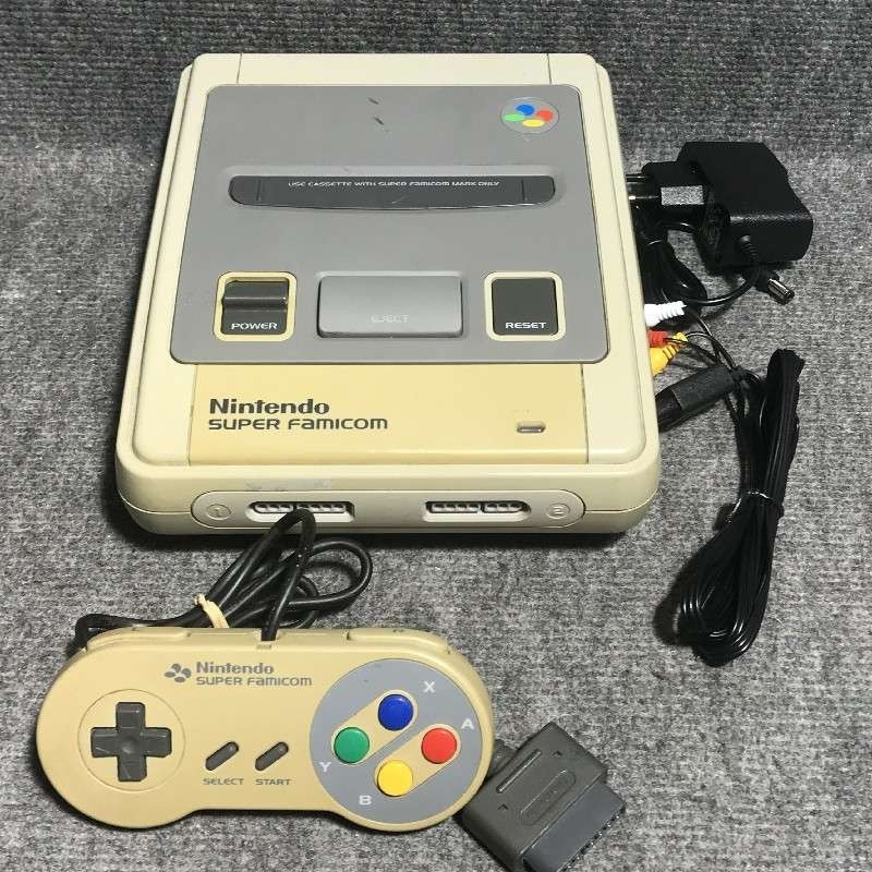 CONSOLA NINTENDO SUPER FAMICOM+MANDO+AV+AC SNES