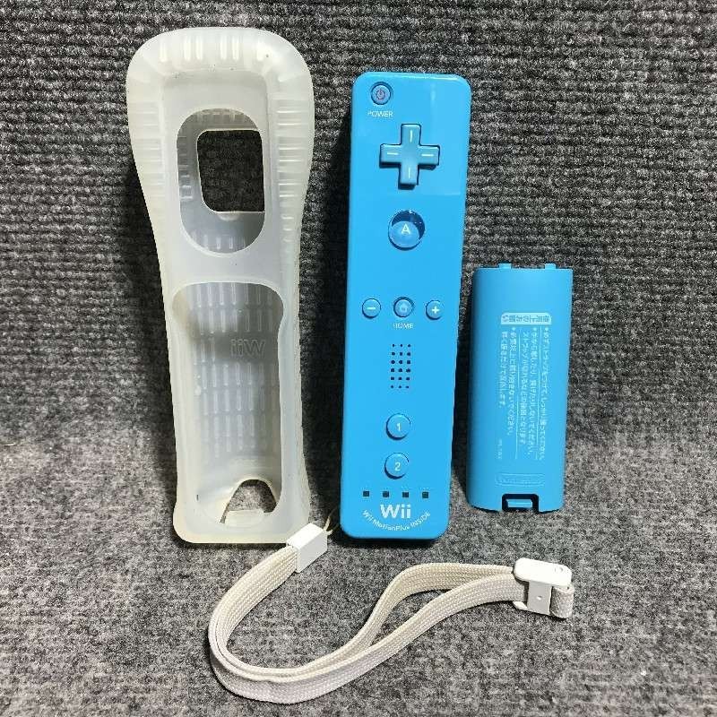 WII REMOTE PLUS AZUL+FUNDA SILICONA NINTENDO WII