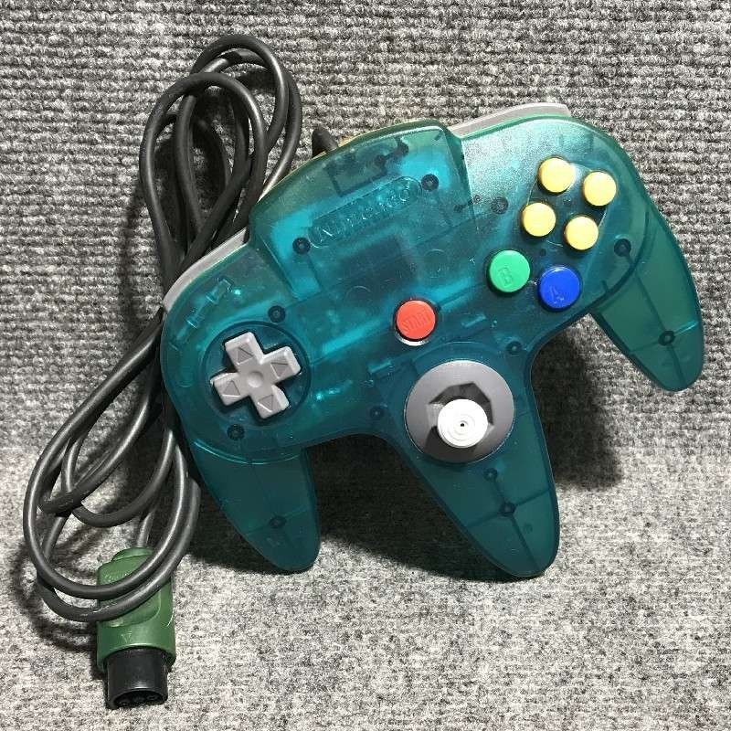 CONTROLLER CLEAR BLUE NINTENDO 64 MANDO