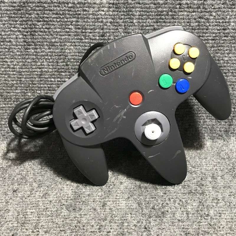 CONTROLLER GRIS NEGRO MARIO KART NINTENDO 64 MANDO