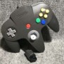 CONTROLLER GRIS NEGRO MARIO KART NINTENDO 64 MANDO