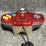 CONTROLLER CLEAR RED NINTENDO 64 MANDO