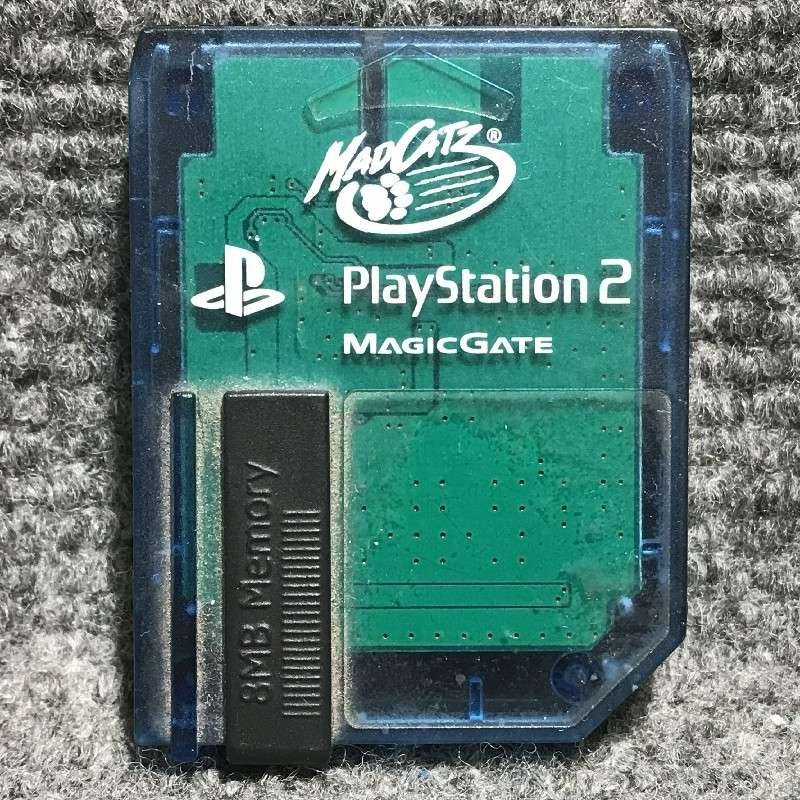 MEMORY CARD MAGIC GATE 8MB AZUL TRANSPARENTE SONY PLAYSTATION 2 PS2