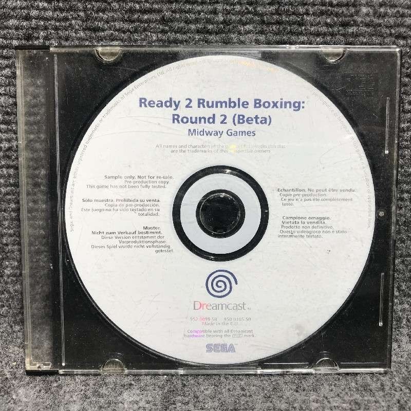 READY 2 RUMBLE BOXING ROUND 2 BETA SEGA DREAMCAST