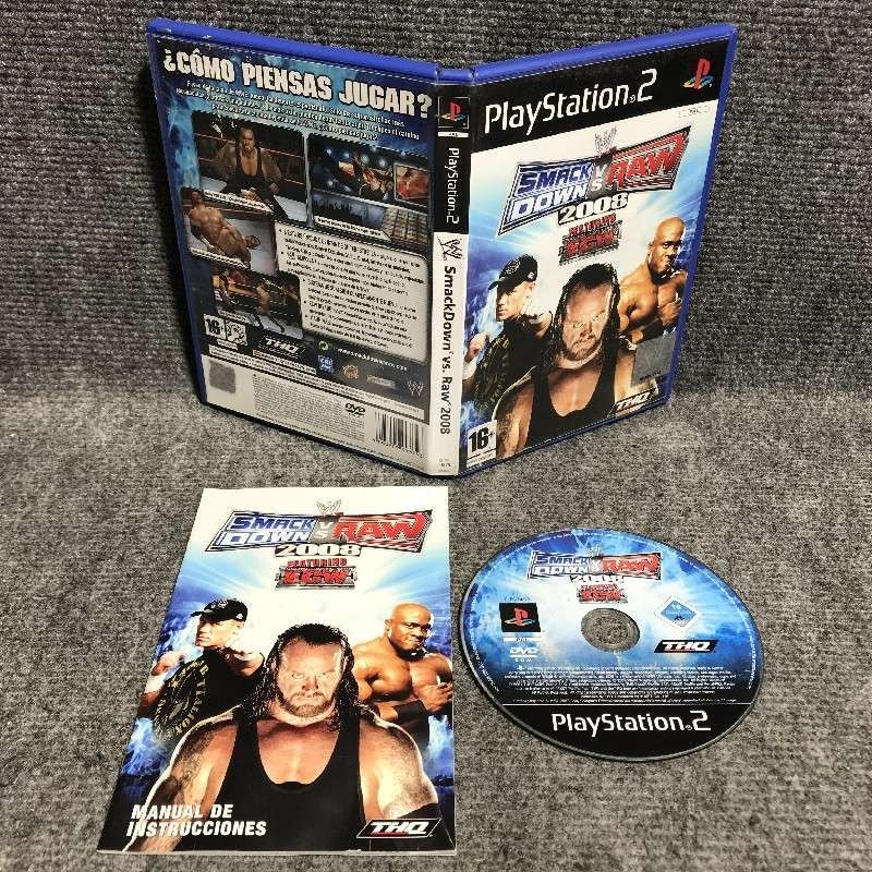 WWE SMACKDOWN VS RAW 2008 SONY PLAYSTATION 2 PS2