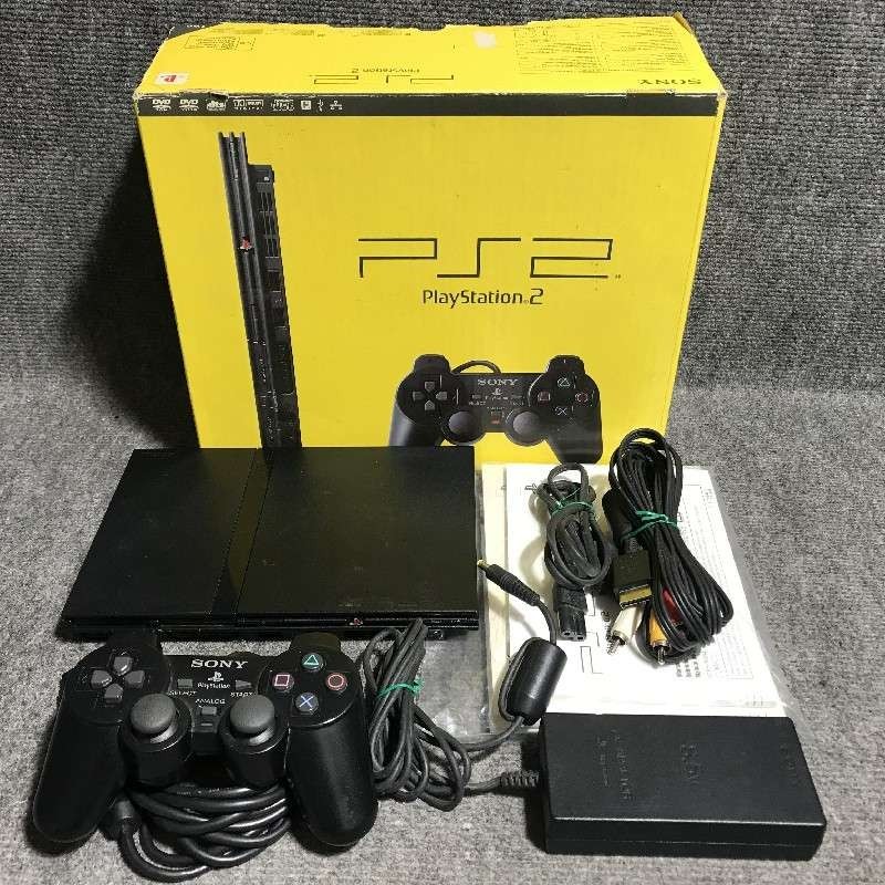 CONSOLA SONY PSTWO CON CAJA PLAYSTATION 2 PS2 SLIM