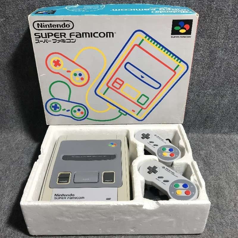 CONSOLA NINTENDO SUPER FAMICOM CON CAJA JAP SNES