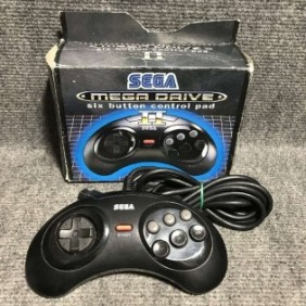 SIX BUTTON CONTROL PAD CON CAJA SEGA MEGA DRIVE