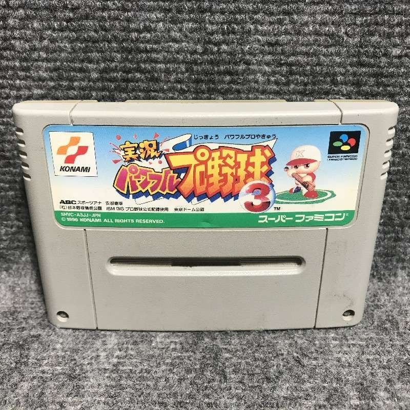 JIKKYOU POWERFUL PRO YAKYUU 3 JAP SUPER FAMICOM NINTENDO SNES