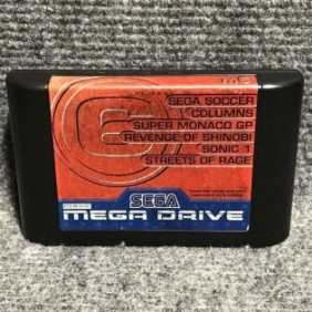 M6 SOCCER COLUMNS MONACO SHINOBI SONIC RAGE SEGA MEGA DRIVE