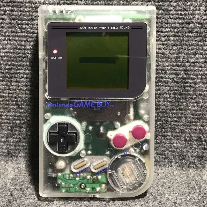 CONSOLA NINTENDO GAME BOY DMG CARCASA NUEVA TRANSPARENTE