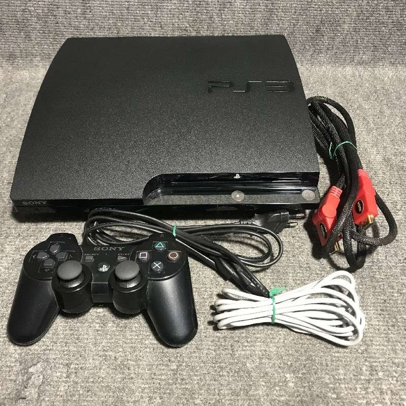 CONSOLA SONY PLAYSTATION 3 SLIM 320GB+DUALSHOCK 3+USB+HDMI+AC PS3