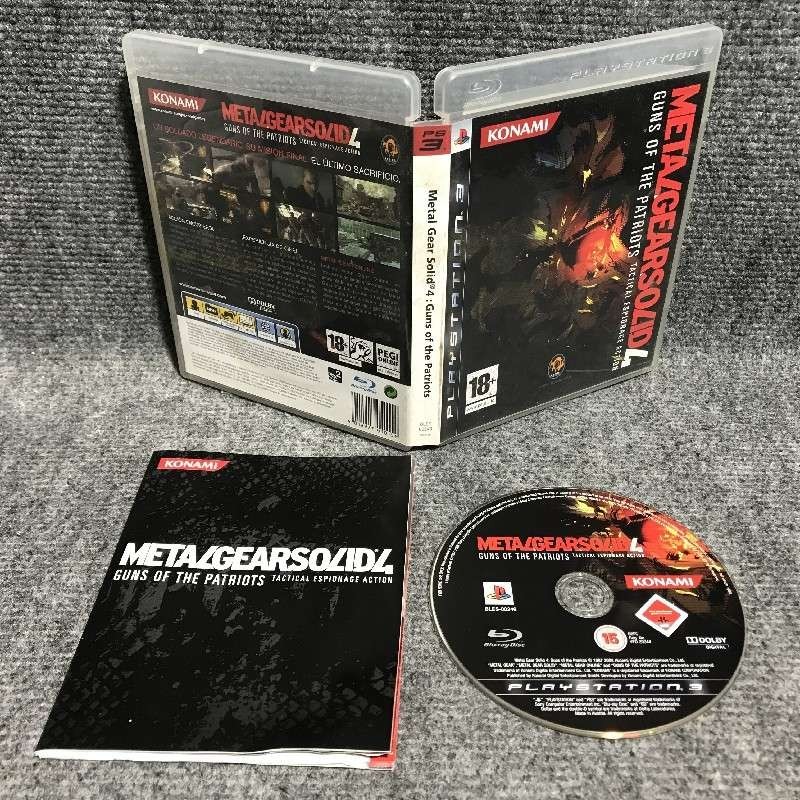 METAL GEAR SOLID 4 GUNS OF THE PATRIOTS SONY PLAYSTATION 3 PS3