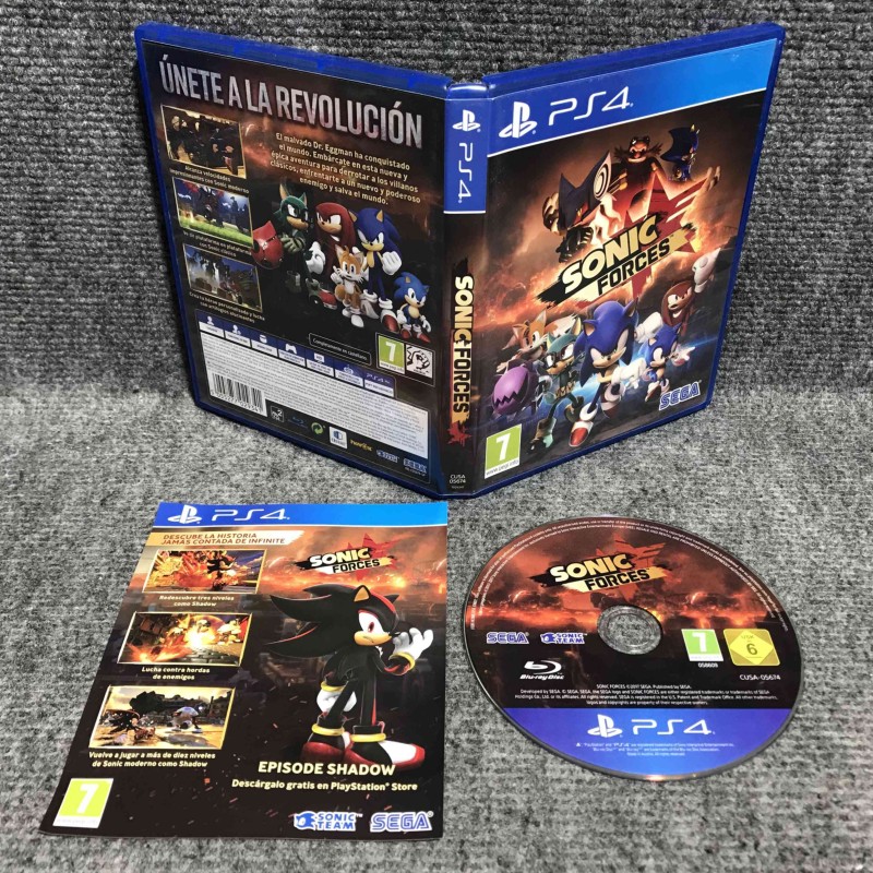 SONIC FORCES SONY PLAYSTATION 4 PS4