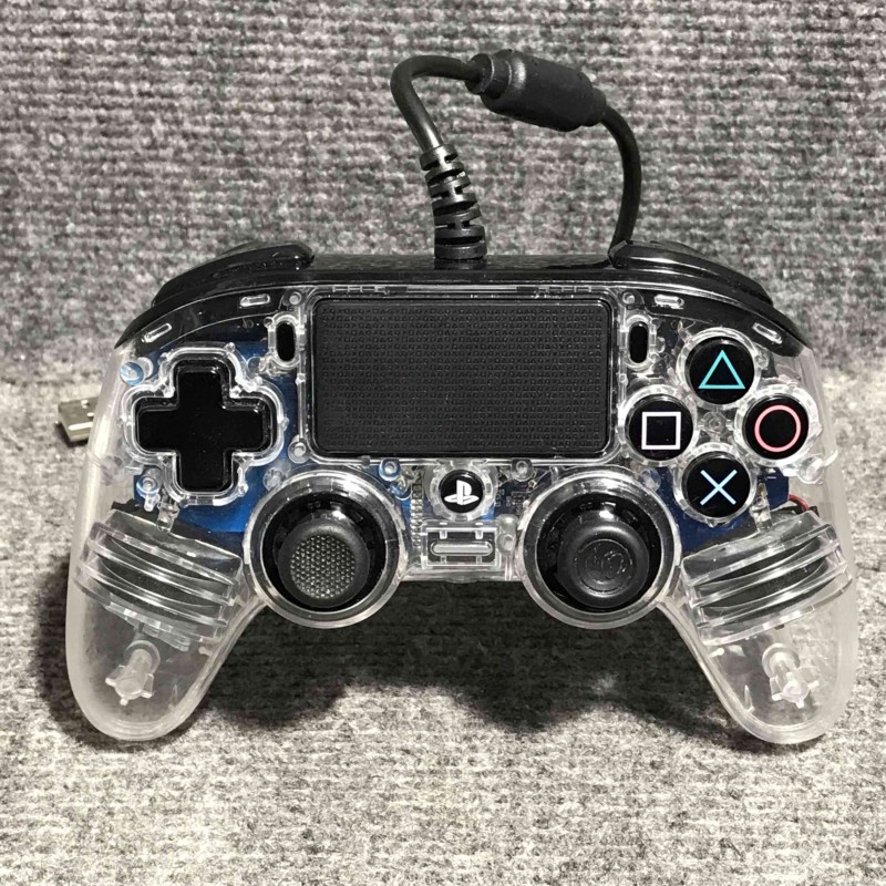 MANCO NACON TRANSPARENTE USB SONY PLAYSTATION 4 PS4