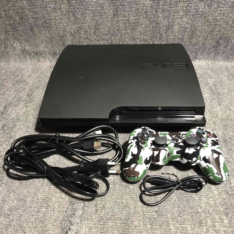 CONSOLA SONY PLAYSTATION 3 SLIM 320GB+MANDO+USB+HDMI+AC PS3