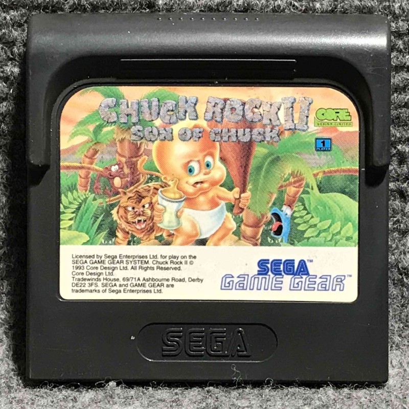 CHUCK ROCK II SON OF CHUCK SEGA GAME GEAR
