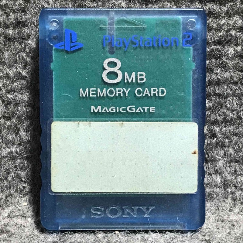 MEMORY CARD OFICIAL 8MB AZUL TRANSPARENTE SONY PLAYSTATION 2 PS2