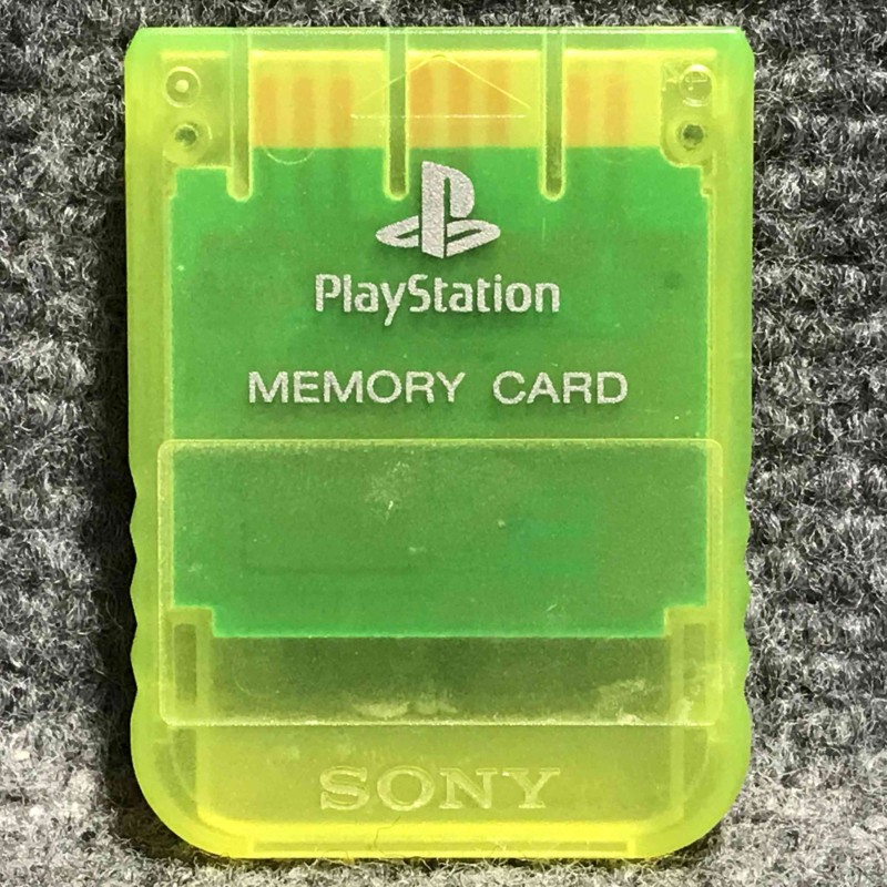 MEMORY CARD OFICIAL 1MB LEMON YELLOW SONY PLAYSTATION PS1