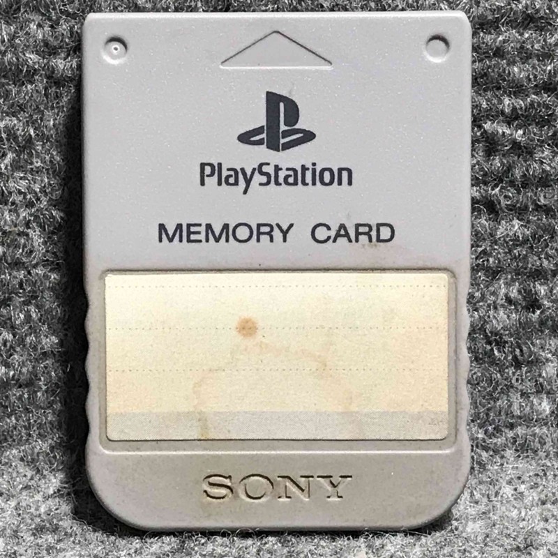 MEMORY CARD OFICIAL 1MB GRIS SONY PLAYSTATION PS1