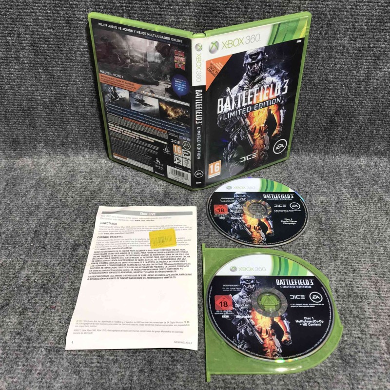BATTLEFIELD 3 LIMITED EDITION MICROSOFT XBOX 360