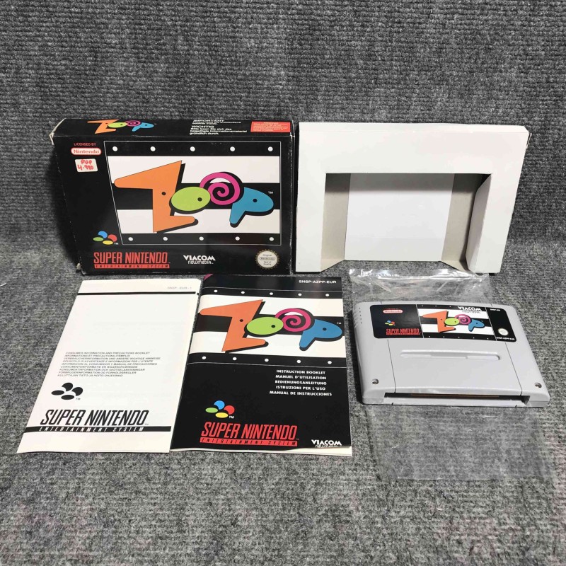 ZOOP SUPER NINTENDO SNES