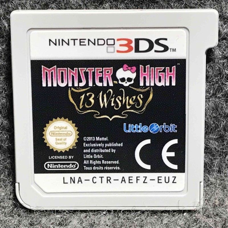 MONSTER HIGH 13 WISHES NINTENDO 3DS