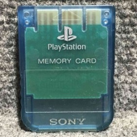 MEMORY CARD OFICIAL 1MB AZUL TRANSPARENTE SONY PLAYSTATION PS1