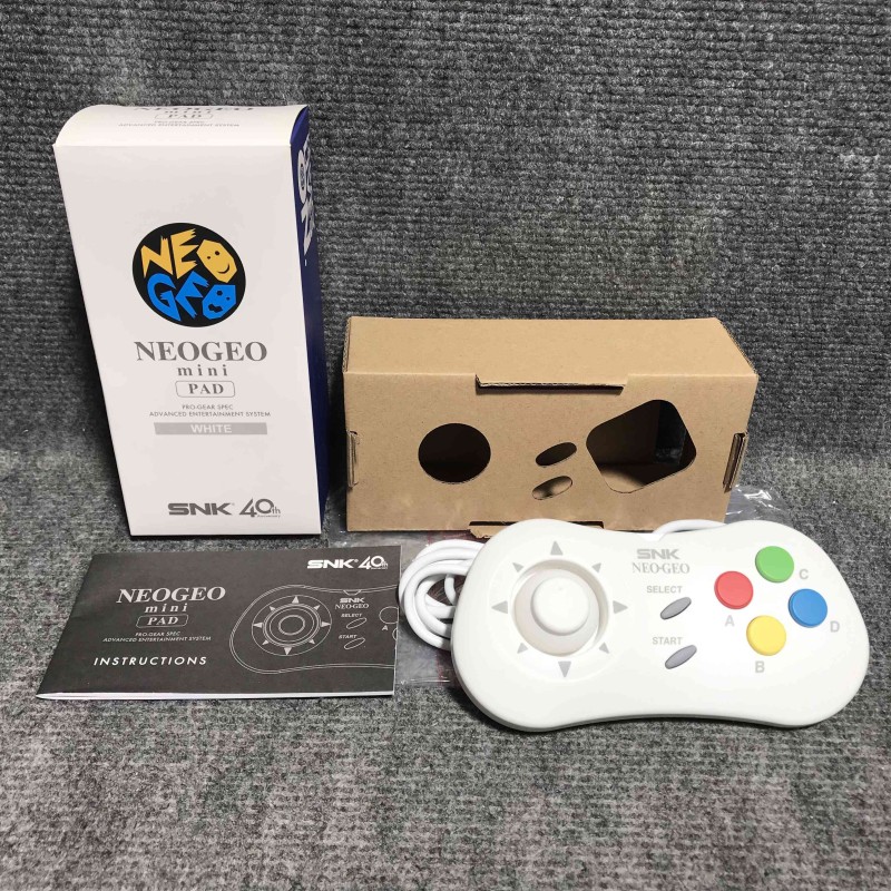 SNK NEO GEO MINI PAD WHITE CON CAJA MANDO BLANCO