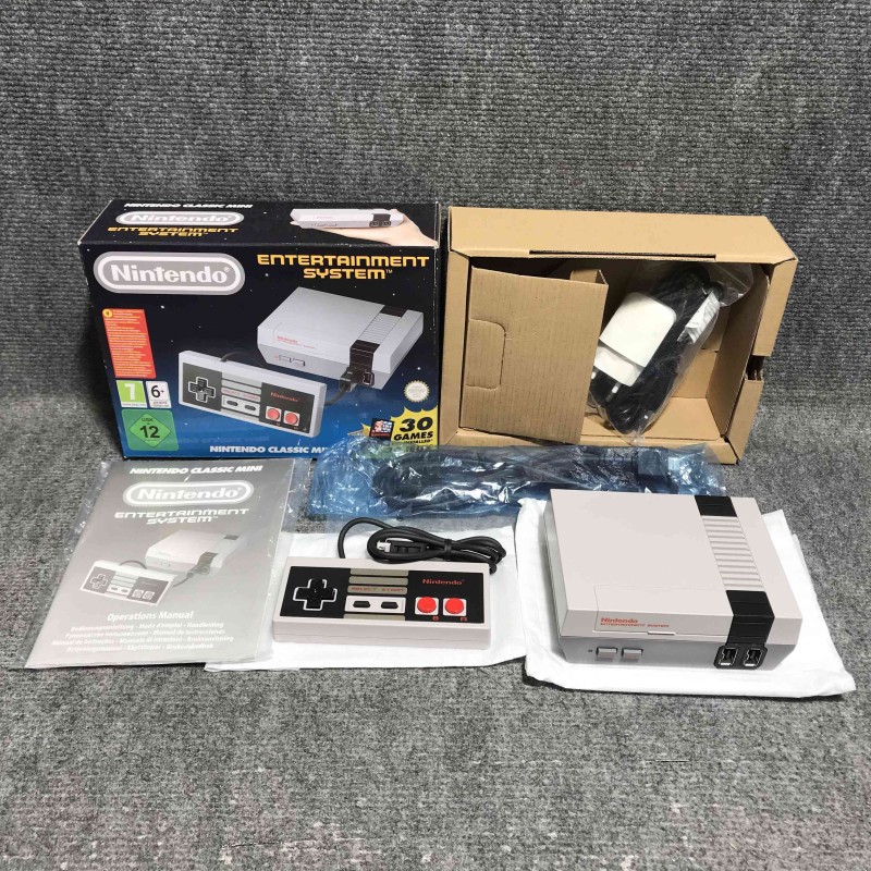 CONSOLA NINTENDO NES CLASSIC MINI CON CAJA E INSTRUCCIONES