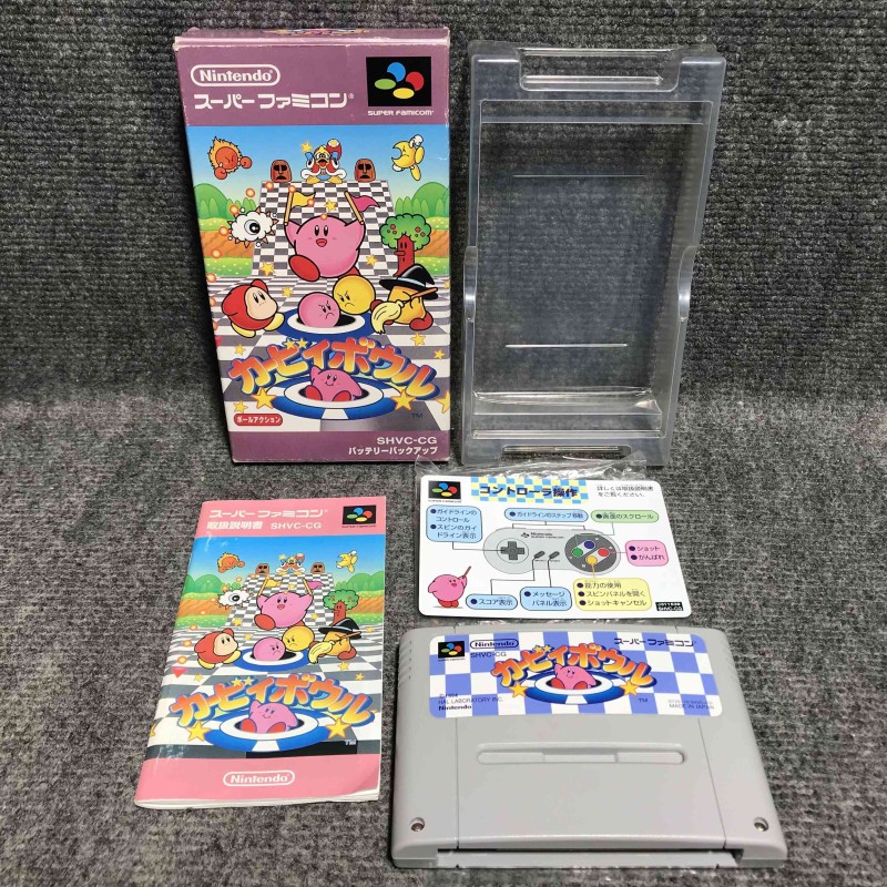 KIRBY BOWL JAP SUPER FAMICOM NINTENDO SNES