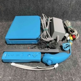 CONSOLA NINTENDO WII V2 AZUL+MOTE+NUNCHUK+BARRA+AV+AC