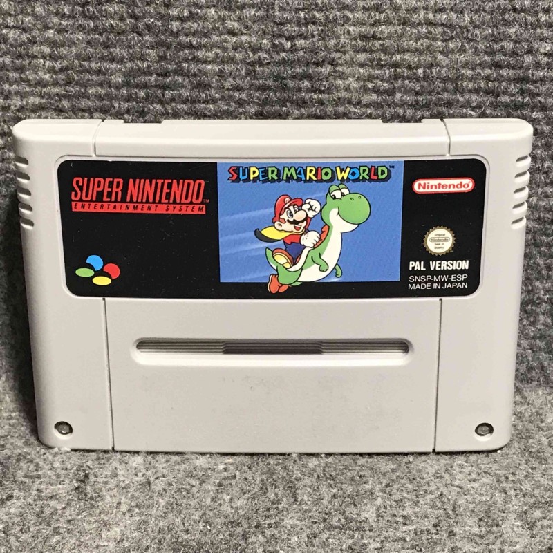 SUPER MARIO WORLD SUPER NINTENDO SNES