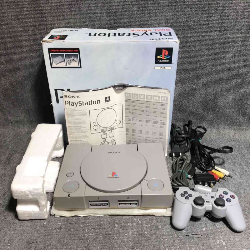CONSOLA SONY PLAYSTATION SCPH 9002 CON CAJA E INSTRUCCIONES PS1