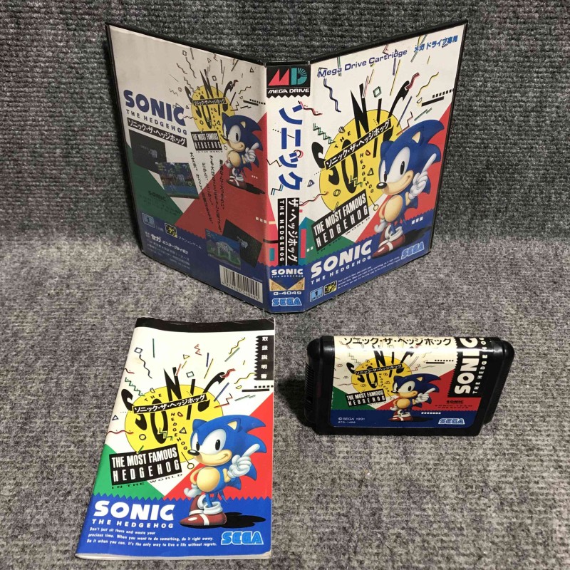 SONIC THE HEDGEHOG JAP SEGA MEGA DRIVE
