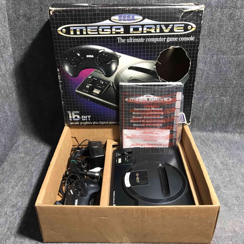 CONSOLA SEGA MEGA DRIVE CON CAJA E INSTRUCCIONES