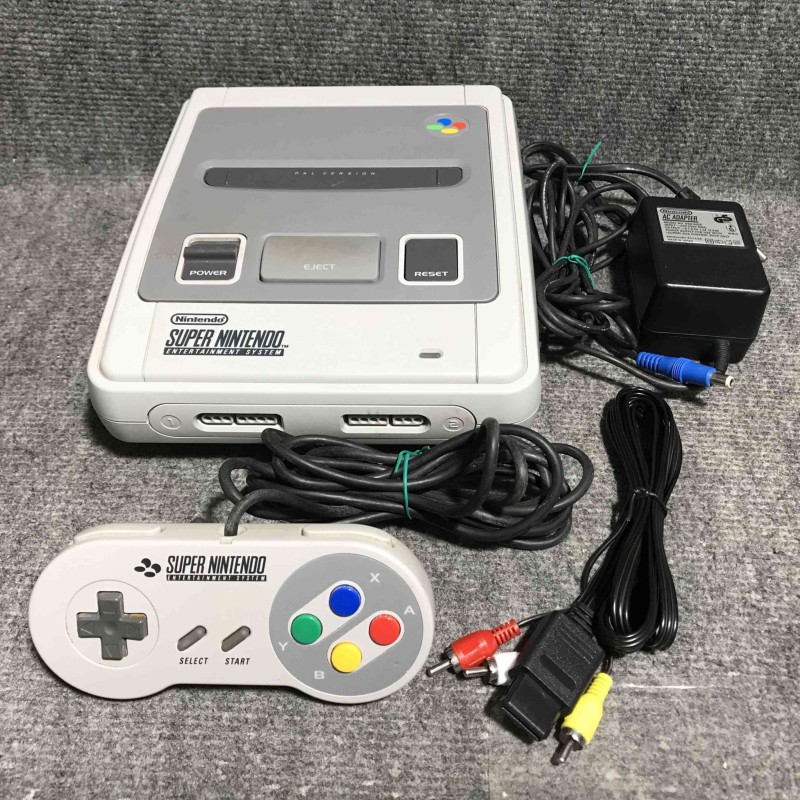 CONSOLA SUPER NINTENDO+MANDO+AV+AC SNES