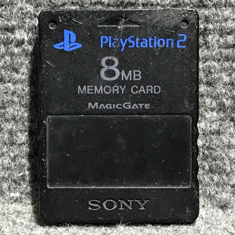 MEMORY CARD OFICIAL NEGRO 8MB SONY PLAYSTATION 2 PS2