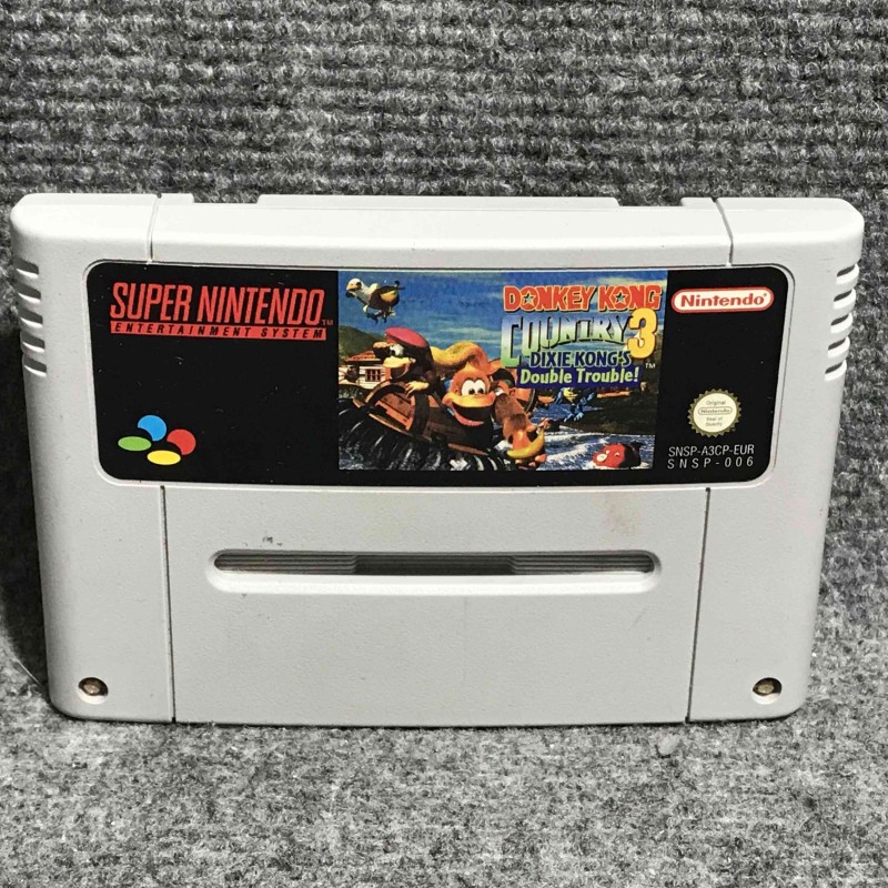 DONKEY KONG COUNTRY 3 DIXIE KONGS DOUBLE TROUBLE SUPER NINTENDO SNES