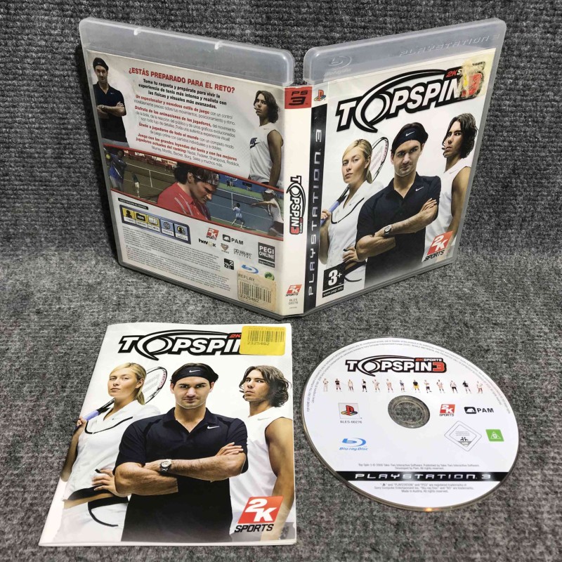 TOP SPIN 3 SONY PLAYSTATION 3 PS3